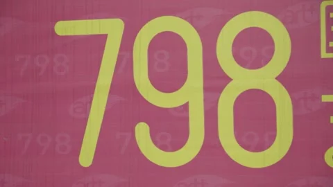 Bold Yellow 798 Signage Close-Up at 798 Art District in Beijing China Stock Footage 341713183