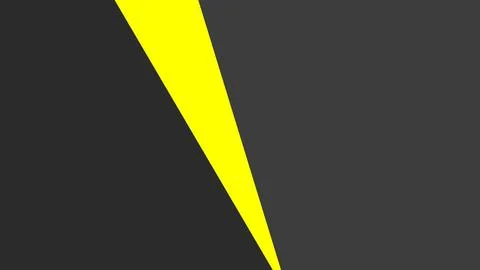 A bold yellow diagonal shape cuts through a dark grey background, creating a  Ilustración de archivo