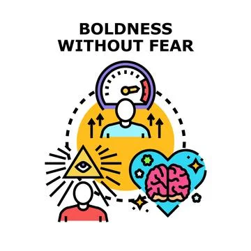 Boldness without fear concept vector illustration Stock Illustration