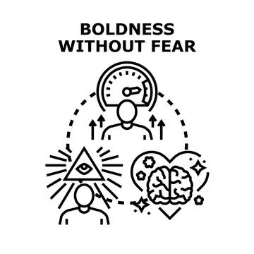 Boldness without fear concept vector illustration Stock-Illustration