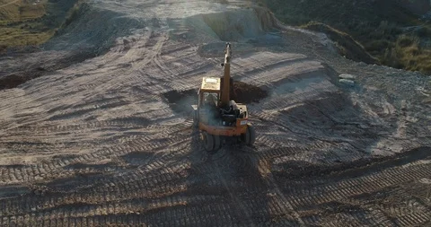 Boldozer at Construction Site A Stock Footage 127261311