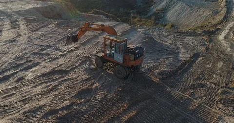 Boldozer machinery at Construction site Video stock 127261234
