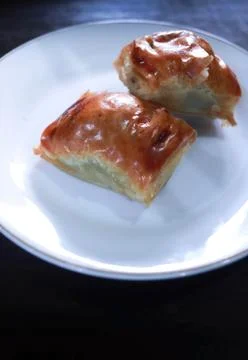 Bolen bread is a typical Indonesian bread that has a crunchy layer Stock Photos