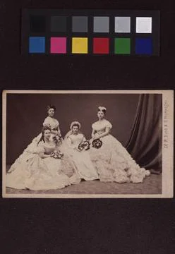 Bolensky, Pappenheim, Laufen u. N. (bride and bridesmaids). Dr. H. Heid & ... Stock Photos