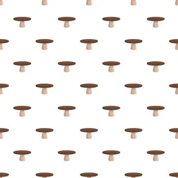 Boletus mushroom seamless pattern on white background 스톡 일러스트