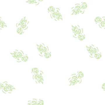 Bolide burning glyph vector seamless pattern Stockillustratie