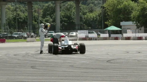 Bolide driver Stock Footage 27789289