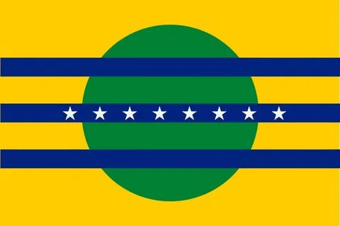 Bolivar State flag Illustrazione stock