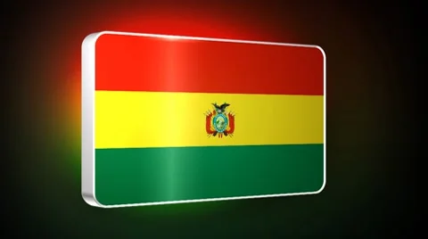Bolivia 3d flag Stock Footage 7753641