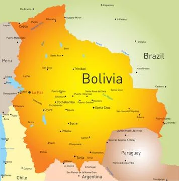 Bolivia Abstract vector color map of Bolivia country Copyright: xZoonar.co... Stock Photos