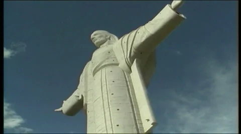 Bolivia Christ in Cochabamba Stock Footage 5502260