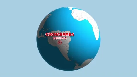 BOLIVIA COCHABAMBA ZOOM IN FROM SPACE Stock Footage 177453585