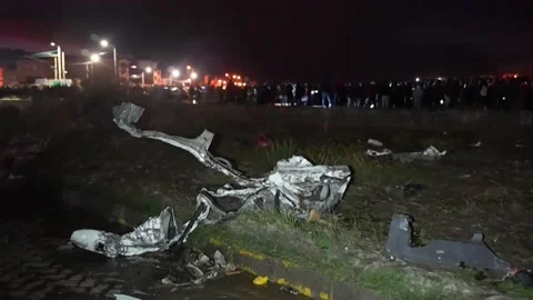 Bolivia deploys troops after cargo plane crash near airport, BOLIVIA, BO - 28 Fe Stock-Footage 329819443