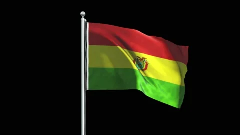 Bolivia Flag Big Vídeos de archivo 160126409