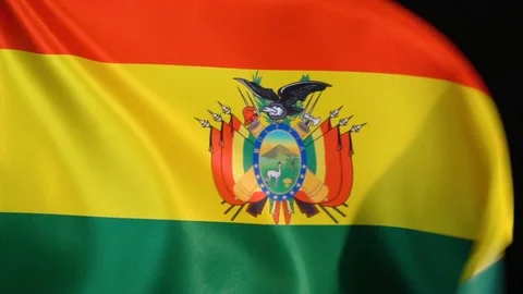 Bolivia Flag Flapping Stock Footage 118968453