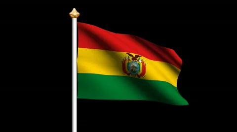 Bolivia flag Video stock 562635