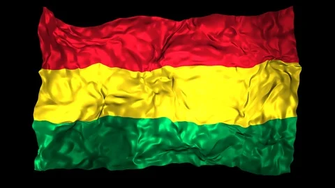 Bolivia flag Stock Footage 110753301