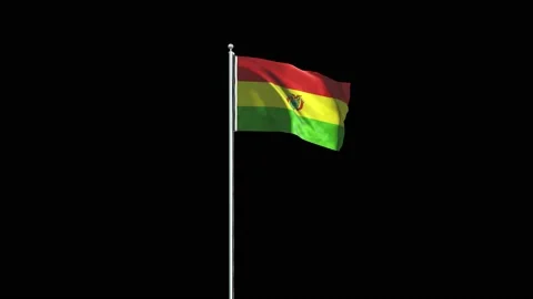 Bolivia Flag Stock Footage 160125498