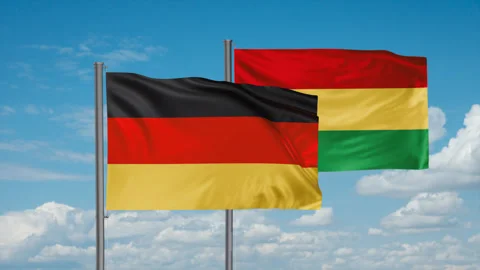 Bolivia flag Video stock 245110646