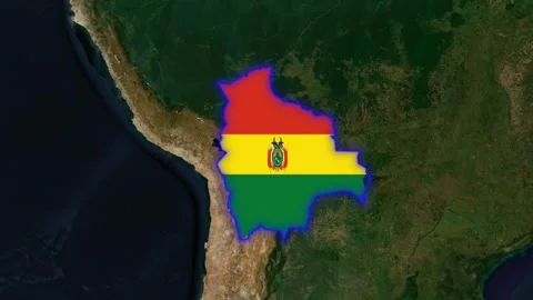 Bolivia Flag 스톡 동영상 307159220