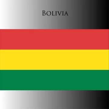 Bolivia flag on a gray Stock Illustration