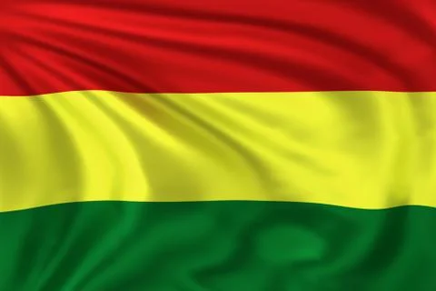 Bolivia flag Illustrazione stock