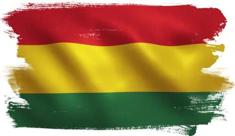 Bolivia Flag Stock Illustration