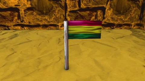 Bolivia Flag Post - Dolly Shot Stock Footage 270722742