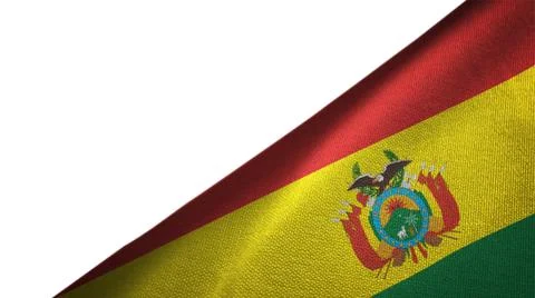 Bolivia flag right side with blank copy space Stock Illustration