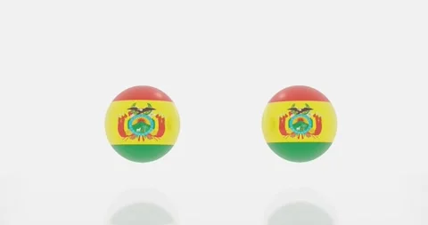 Bolivia flag symbol Stock Footage 194406757