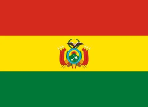 Bolivia flag vector 스톡 일러스트
