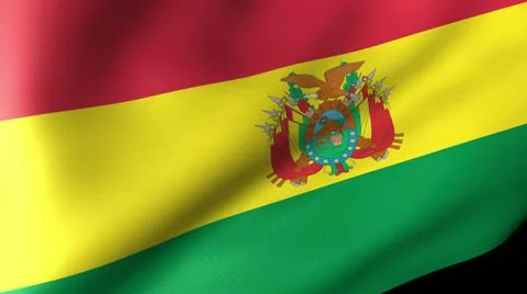 Bolivia Flag Waving Stock Footage 12204210