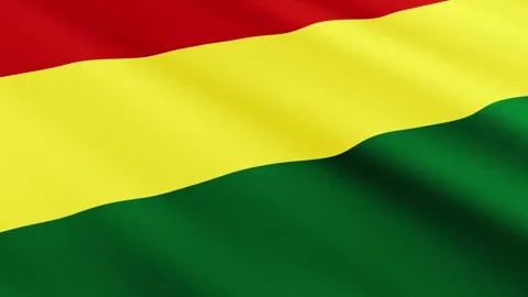 Bolivia Flag Waving Gently in the Wind, Waving Flag Background Stock Footage 309113864