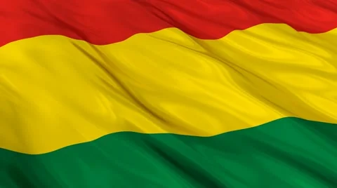 Bolivia flag waving. Seamless Stock Footage 48688465