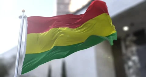 Bolivia-flag-waving-seamless-loop-4k-60fps Stock Footage 330952969