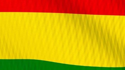 Bolivia flag waving white background loop Vidéo 342958013