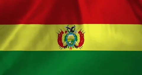 Bolivia flag waving with the wind background loop video animation 스톡 동영상 327171691