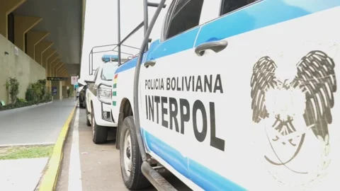 Bolivia hands over to Interpol Spain a Spanish-Bolivian citizen accused of rape, Stock Footage 285782755