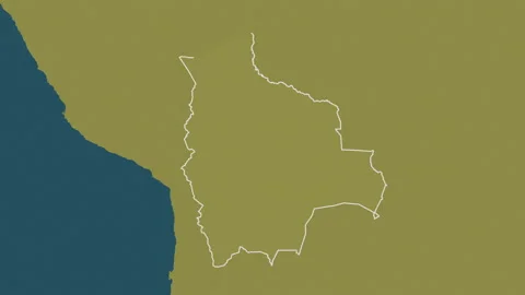 Bolivia map - drive. Border. Pattern. Stock Footage 147544539