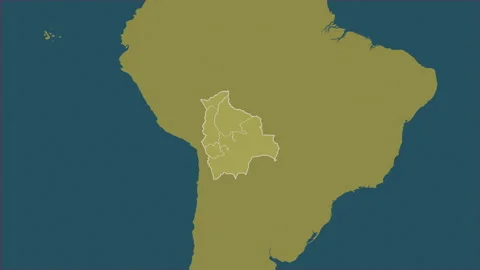 Bolivia map - extract. Regions. Pattern. Stock Footage 147547745