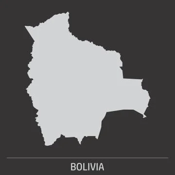 Bolivia map icon Stock Illustration