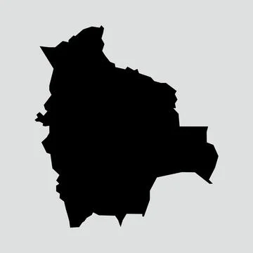 Bolivia map isolated on white background Stock Illustration