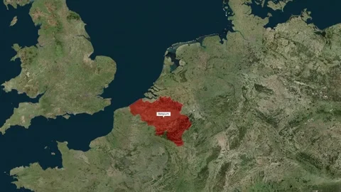 Bolivia Map Red Color Stock Footage 346258599
