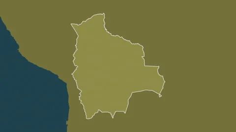 Bolivia map - solid. Border. Pattern. Stock Footage 273516070