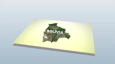 Bolivia Map Unfolding Stock Footage 284501012