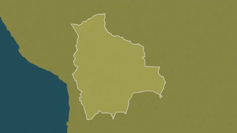 Bolivia map - zoom. Regions. Pattern. Stock Footage 147555400