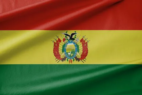 Bolivia National Flag Waving in the Wind Stock Photos