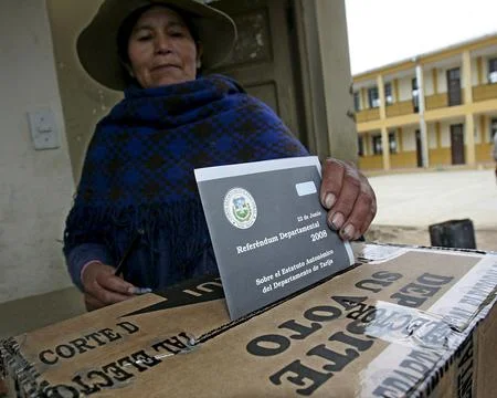 Bolivia Referendum Autonomy - Jun 2008 Stock Photos