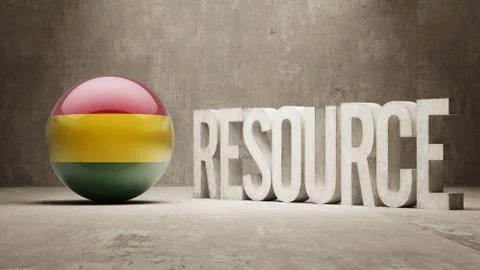 Bolivia. Resource Concept. Stock Illustration