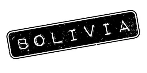 Bolivia rubber stamp Stock Illustration